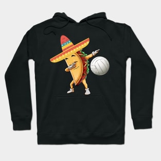 Dabbing volleyball taco dab Hoodie